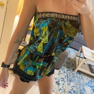 Strapless summer dressy top